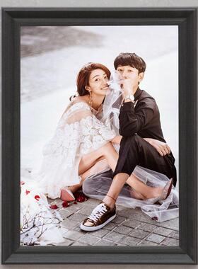 相框画装饰a4创意摆台相框4Ka3 16 24婚纱照简约现代实木相框挂墙
