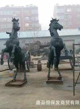 铜马雕塑大型广场小区门口摆件纯铜制作铜雕塑厂恒保发