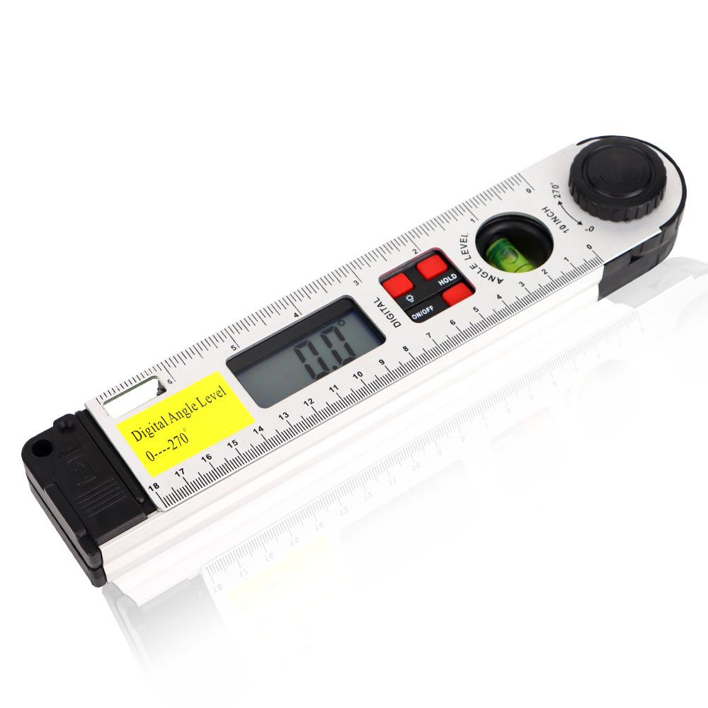 高精度铝合金250mm量程液晶LCD数显0-270°数字角度卡尺游标卡尺 - 图2