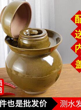 四川泡菜坛坛子陶瓷菜土小号家用478老式酸菜子大号腌罐陶咸菜罐