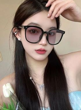 式太阳镜女高级感防晒防紫外线可收纳偏光近视