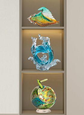 柏梵轻奢高档酒柜装饰品摆件组合搭配套装创意办公室家居格子装饰