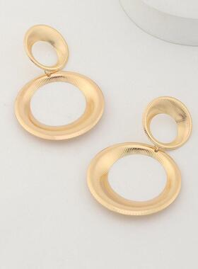 Cross border jewelry alloy pendant gourd earrings for women