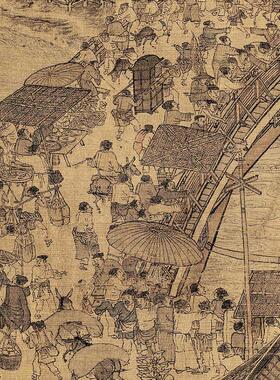 清明上河图北宋张择端中国古代传世名画 画高清微喷覆制画 画稿装