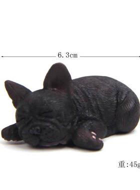 萌款睡不珍 P 或1醒系列法斗牛犬模型趴y款躺款国手d办i冰箱贴公