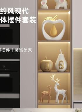 客厅电视柜示装饰ltao1004品软装餐边柜柜新子家里展柜酒摆房件感