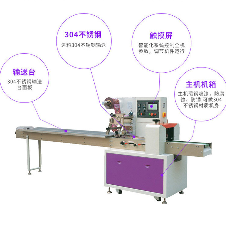 网红棒冰枕式自动包装设备 脆皮雪糕冰淇淋自动包装机 - 图0