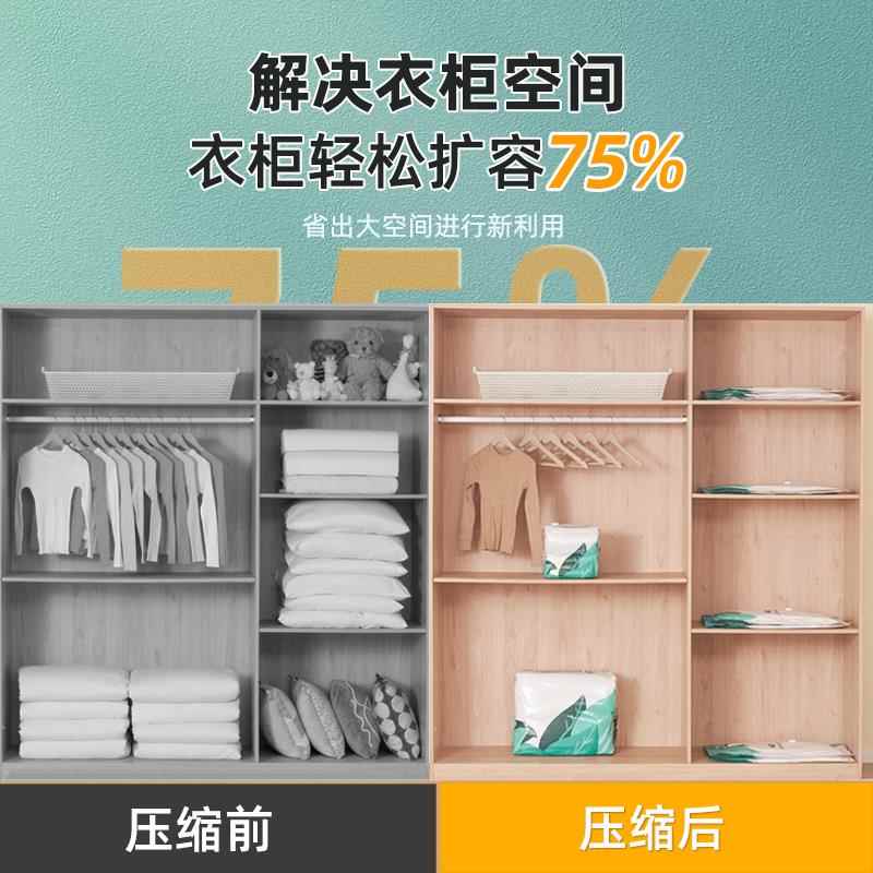 抽真空压缩袋收纳袋被子羽绒衣服专用棉被抽空气包装袋子神器1973-图1