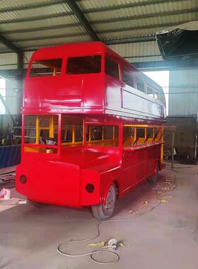 大型复古英伦风经典款伦敦双层巴士公交车模型合金1比1英国纪念版