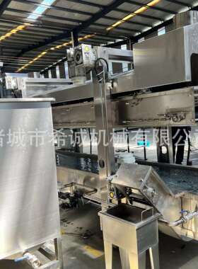 全自动连续式网带油炸流水线豆制品休闲零食恒温连续炸制生产线