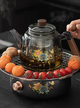 煮茶器黑晶炉提梁泡茶壶加厚耐热玻璃煮茶壶2025款电热煮茶炉烧水