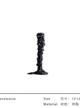 代轻奢树脂融化烛现台件客厅餐样厅摆高档蜡烛台板间JFE装饰家居