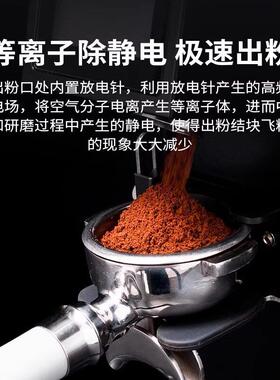 兰其亚RF83意式电动磨豆机83刀盘时间定量咖啡豆研磨机商用磨豆机