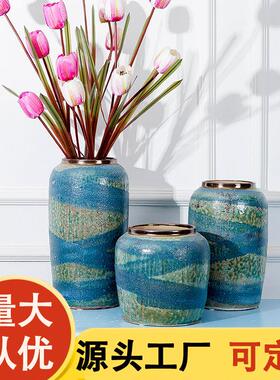 现代简约时尚简约景德镇陶瓷餐桌花瓶摆件客厅软装饰品创意插花瓶
