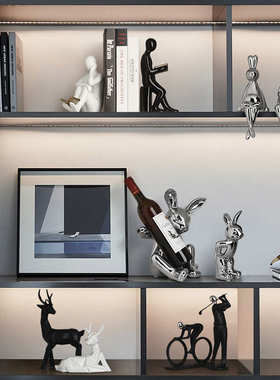 贝汉美现代轻奢人物摆件客厅办公室玄关电视柜酒柜装饰品