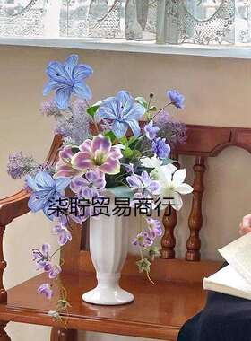 高端仿真假花束装饰高级造景场景布置拍照摆设轻奢桌面氛围感摆件