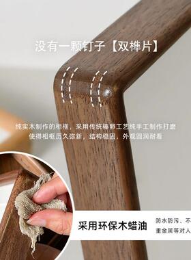 桌面实木榫卯圆角长条情侣洗照片定制二联三联拍立得创意摆台相框