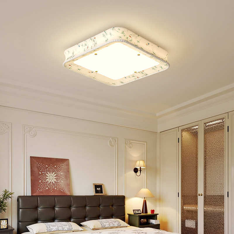 宋代美学新中式客厅餐厅书房复古田园竹叶印花布艺灯具卧室吸顶灯,淘宝优惠券,粉丝福利购,淘宝优惠卷