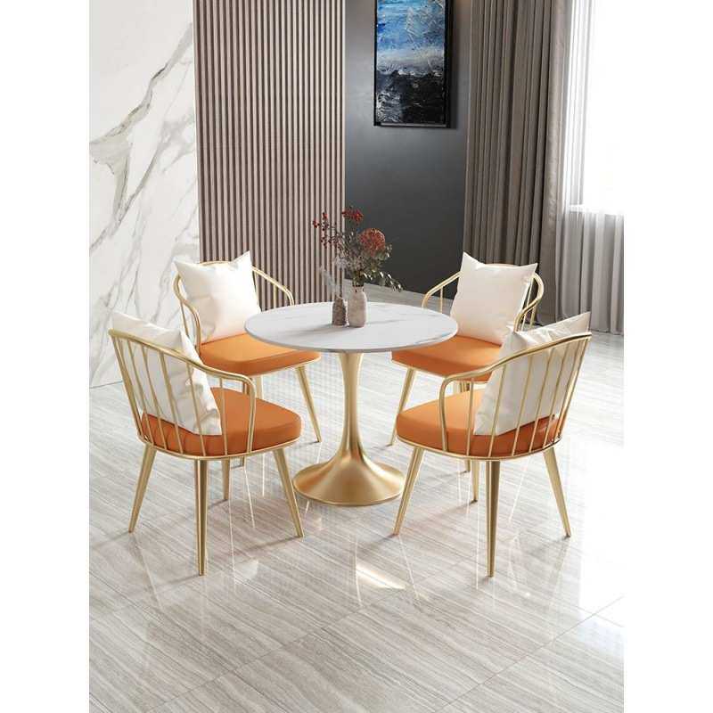 zh售楼处会客休息区洽谈桌椅组合咖啡厅奶茶店休闲接待小圆桌子椅,淘宝优惠券,粉丝福利购,淘宝优惠卷