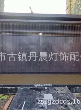 拉线水帘水幕墙流水屏风瀑布水景墙室内外水族景观鱼缸滴水瀑布式