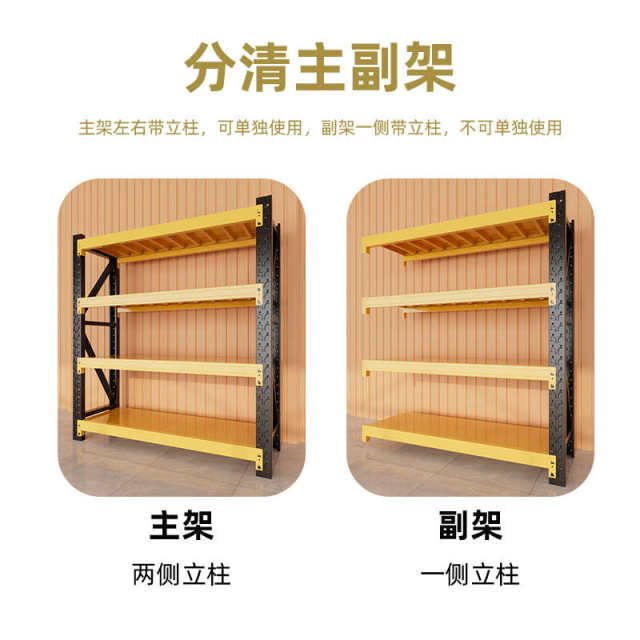 Household shelves multi-layer floor-standing balcony debris storage racks Commercial supermarket station warehouse storage racks