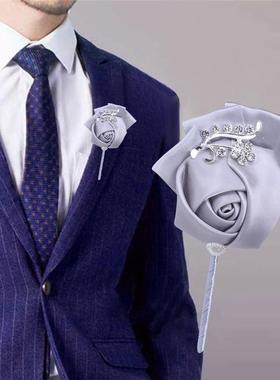 大号欧美捧花套装新娘伴娘手捧花女士腕花婚礼三件套T228A