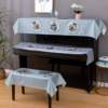 Factory direct selling piano cover three-piece set cover towel cover cloth printing boot without fabric Nordic modern simple stool cover
