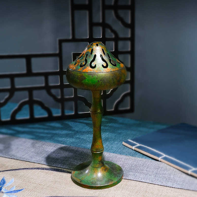 铜金岁月檀香小香炉全铜摆件中式禅意客厅书房茶道家用室内装饰,淘宝优惠券,粉丝福利购,淘宝优惠卷