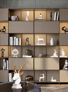 简约现代创意家居饰品客厅摆件玄关柜家里室内书柜书房抽象装饰品