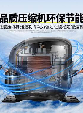 雪糕柜冰淇淋弧面玻璃门冷柜冰柜超市冷藏冷冻商用卧式保鲜展示柜