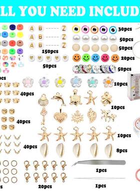 10000Pcs/Box 6mm Clay Bracelet Beads for Jewelry Making Ki