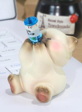 上头吨吨吨摆件微醺动物公仔解压治愈树脂工艺家居桌面装饰品礼物