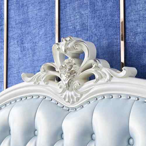 欧.式床全实FDK-6556木现主双人床卧18米床代奢华风格15m简欧烤漆 - 图2