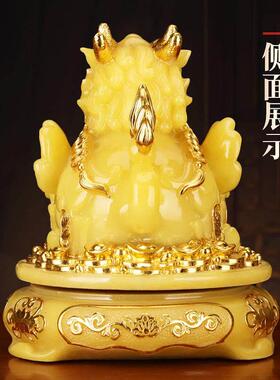 玉石貔貅招财装饰家居客厅玄关中式办公室桌面摆放店铺开 业摆件