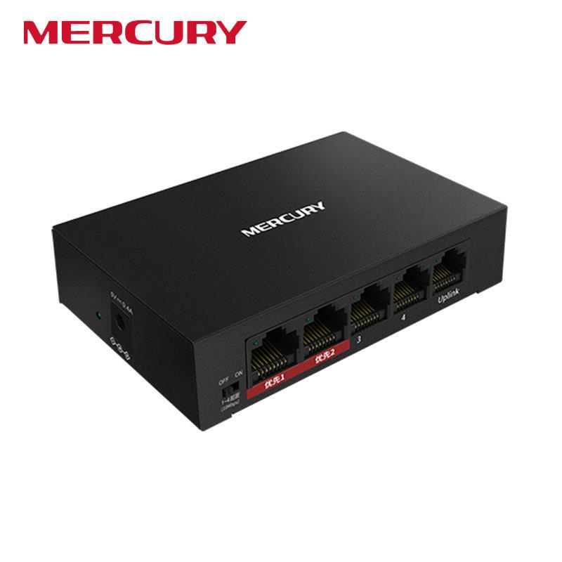 Mercury MERCURY 5-port 100M security monitoring switch supports wall-mounted installation MCS1105D