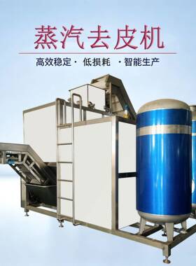全自动麦肯土豆加工设备 隆坤机械  马铃薯蒸汽去皮机流 现货