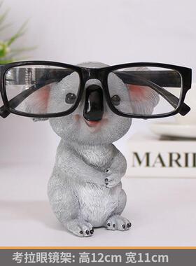 考kl-001拉眼境架动物眼镜座筒笔插意礼创品物摆件动树脂工艺笔品