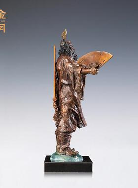 《天师钟馗》铜金岁月黄铜摆件工艺品铜器客厅玄关办公室桌面装饰