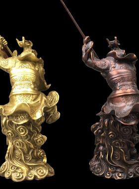 纯铜齐天大圣佛像 孙悟空摆件 斗战胜佛 神像铜猴子家居客厅招财