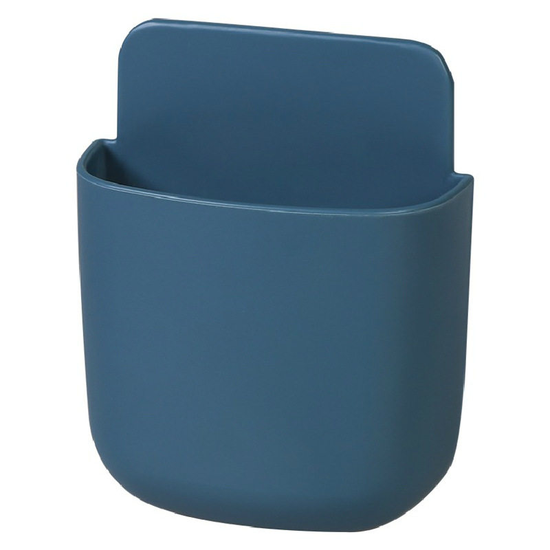 遥控器收纳盒免打孔客厅壁挂置物架床头放手机大盒子卫生间收纳架 - 图2