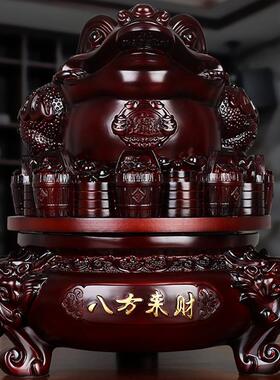 八饰方来财7272金摆店铺收银台公司前台蟾招财聚件财装品高档开业