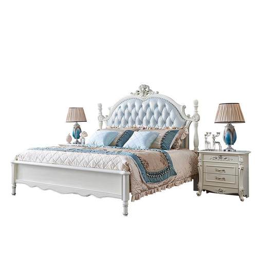 欧.式床全实FDK-6556木现主双人床卧18米床代奢华风格15m简欧烤漆 - 图3