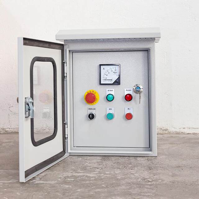 Wall-mounted complete set of distribution box dust-proof, waterproof and anti-corrosion operation box instrument direct start control button box distribution cabinet
