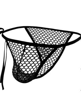 Men underwear sexy triangle briefs with mesh
