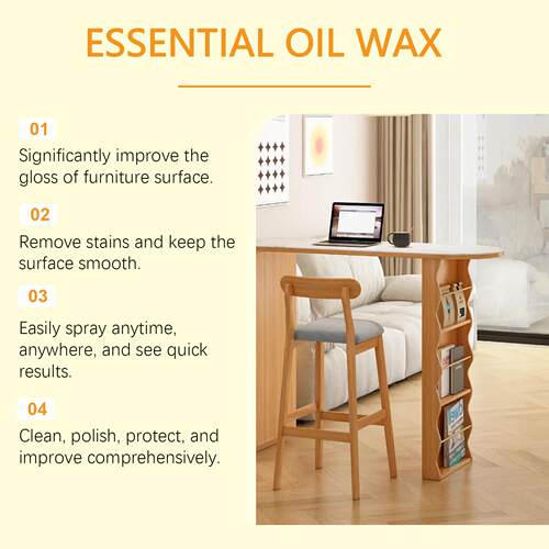 OUHOE Furniture Beeswax Spray - Cleans, Enhances Shine, Gent - 图2