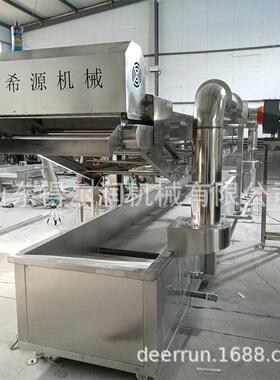 2024全自动油炸薄脆生产线中小型薄脆油炸机底部除油渣侧排烟