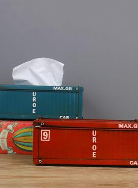 ZJH054厂家直装销复古抽纸盒欧式集仿真手绘铁艺纸箱盒巾艺术纸抽