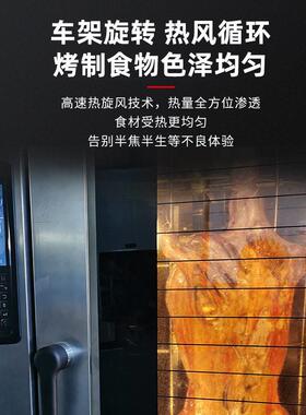 定制5101215盘热风旋转炉商用烤面包月饼法棒convectionovens