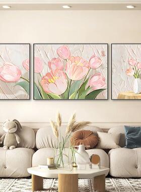 正品客厅饰画现代极简的主义发背景装墙挂画斯堪纳维亚风景三联画