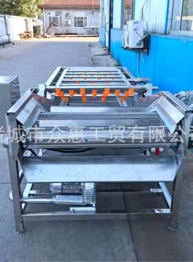 不锈钢海产品清洗机苹果黄桃气泡清洗设备白菜木耳气泡清洗机